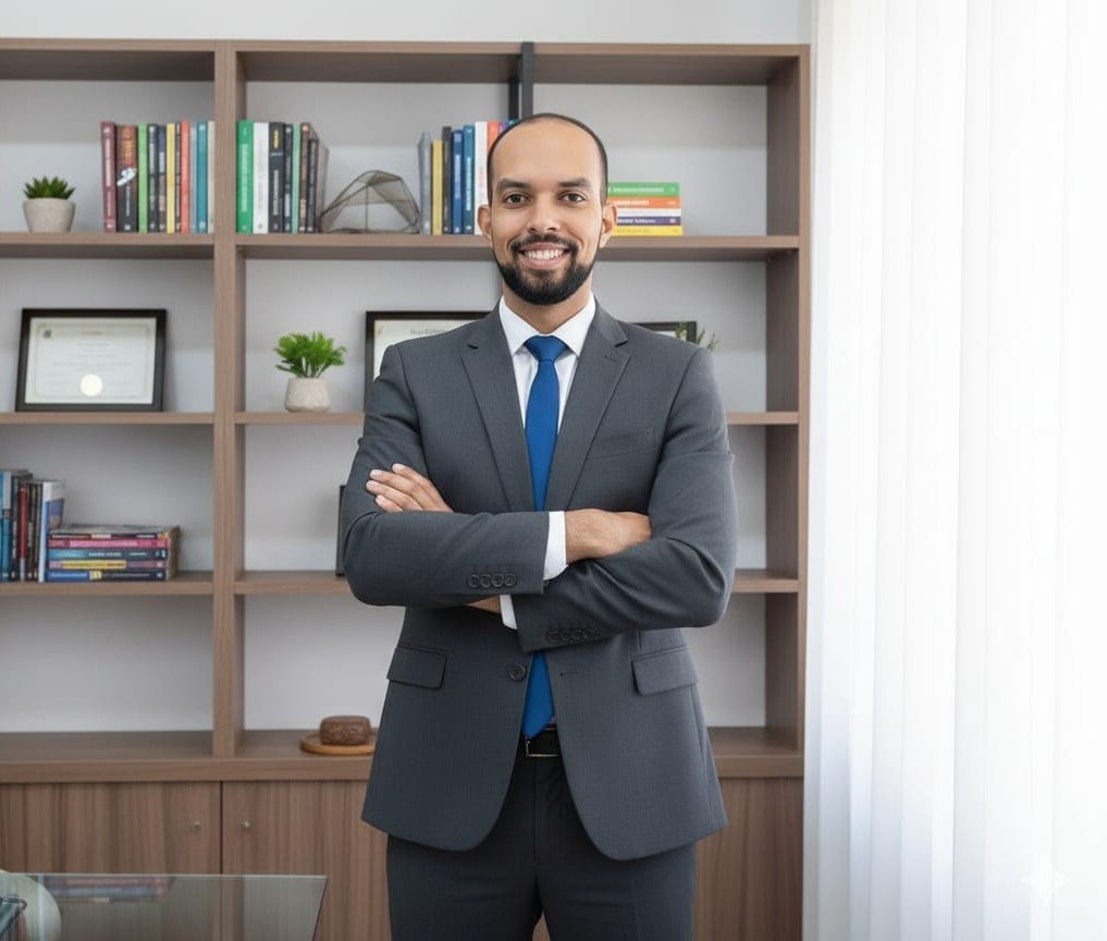 Foto profissional do psicólogo Marcos Wander de Carvalho